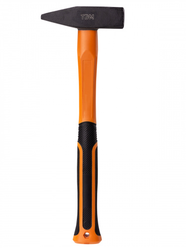 Молоток слесарный, 800 гр, кованый, с усилен. прорезиненной фиберглассовой рукояткой "Алмаз" TDM (1/1/12) (SQ1036-0115) фото 4