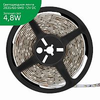 Лента светодиодная GAUSS Elementary 2835/60 12V 4.8W Зеленый 8mm IP66 5m (ZIP bag) 1/50 (356000605)