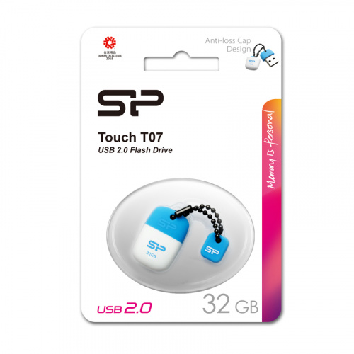 Флеш-накопитель USB  32GB  Silicon Power  Touch T07  синий (SP032GBUF2T07V1B) фото 8