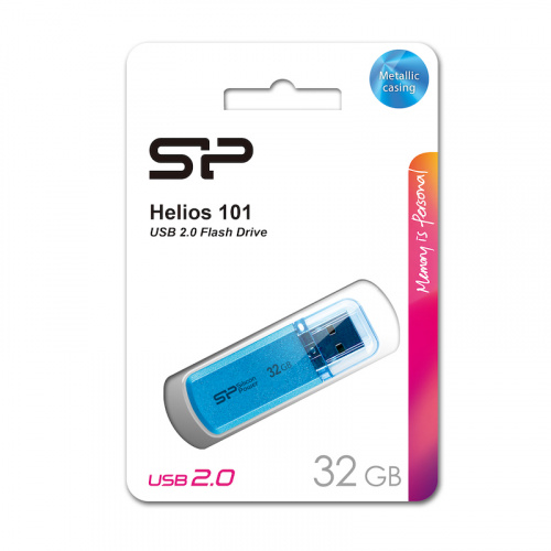 Флеш-накопитель USB 32GB Silicon Power Helios 101 голубой (SP032GBUF2101V1B) фото 6 Флеш-накопитель USB 32GB Silicon Power Helios 101 голубой (SP032GBUF2101V1B) фото 6