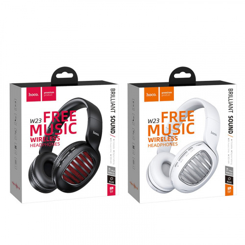 Наушники полноразмерные HOCO W23 Brilliant sound, bluetooth, цвет: белый (1/30) (6931474709615) фото 5