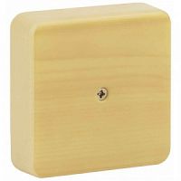 Монт.расп.короб ЭРА Коробка распаячная 100х100х30 (без клеммы) сосна IP40 ЭРА (1/50/1500)