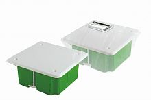 Распаячная коробка СП 92х92х45мм, крышка, метал. лапки, IP20, инд. штрихкод, TDM (1/126) (SQ1403-1021)