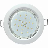Светильник ECOLA GX53 H4 Downlight встраиваемый без рефлектора белый 38x106 (к+) (1/10/50) (FW53H4ECB)
