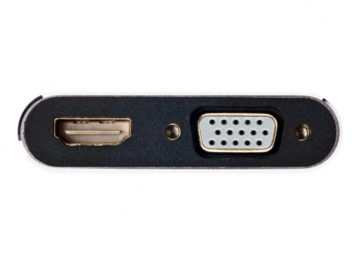 Кабель-переходник Mini DisplayPort (M) -> HDMI (F)+VGA (F) 4K@30Hz Alum Grey Telecom (TA6080) (1/200) фото 7