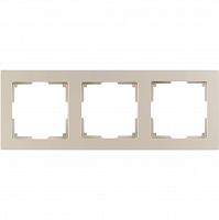 Рамка SMARTBUY 3-местная пластик бежевая "Нептун" (SBE-06i-Plastic-FR-3) (1/100)