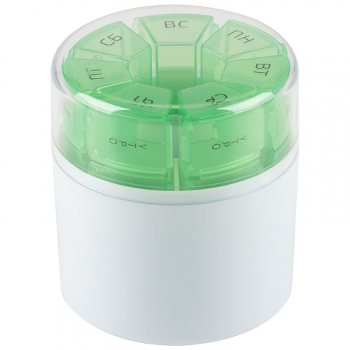 Таблетница Цилиндр на 7 дней (1/10/100) (104326) фото 2 Таблетница Цилиндр на 7 дней (1/10/100) (104326) фото 2