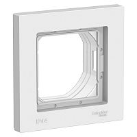 Рамка 1-м ATLASDESIGN Aqua IP44 бел. Systeme Electric ATN440101 (1/10/60)
