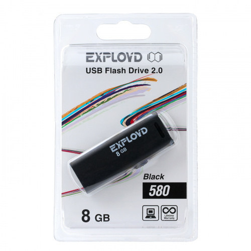 Флеш-накопитель USB 8GB Exployd 580 чёрный (EX-8GB-580-Black) фото 5 Флеш-накопитель USB 8GB Exployd 580 чёрный (EX-8GB-580-Black) фото 5