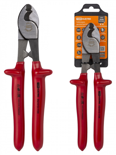 Кабелерез диэлектрический, 250 мм, 1000 В, CR-V, «ПрофиЭлектрик» TDM (1/3/24) (SQ1010-1104)