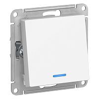 Механизм переключателя проходного 1-кл. С/У ATLASDESIGN 10А IP20 (сх. 6а) 10AX с подсветкой бел. Systeme Electric ATN000163 (1/20/160)