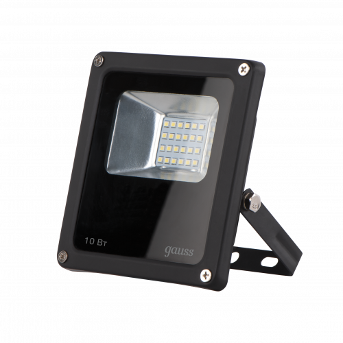 Прожектор светодиодный GAUSS Elementary 10W 850lm 6500К 200-240V IP65 черный (1/20) (613100310) фото 3