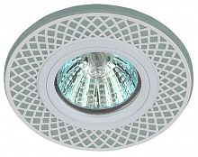 Светильник ЭРА DK LD42 WH/WH декор cо светодиодной подсветкой MR16 белый/белый (50/2000) (Б0037380)