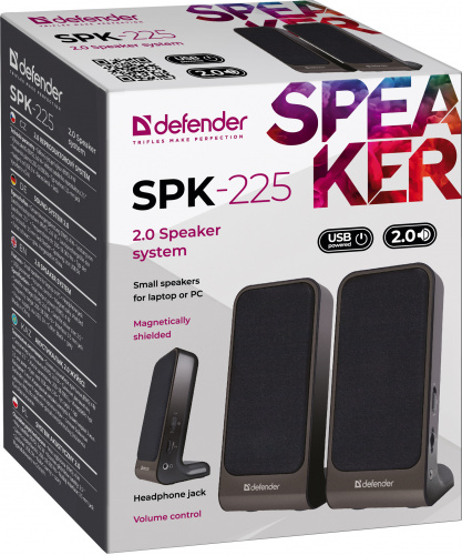 Акустическая 2.0 система DEFENDER SPK-225, USB (1/60) (65220) фото 7
