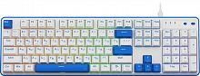 Клавиатура беспроводная REDRAGON Faye Pro RU,RGB, BT+2.4G, гаскет, белый/синий (1/10) (72257)