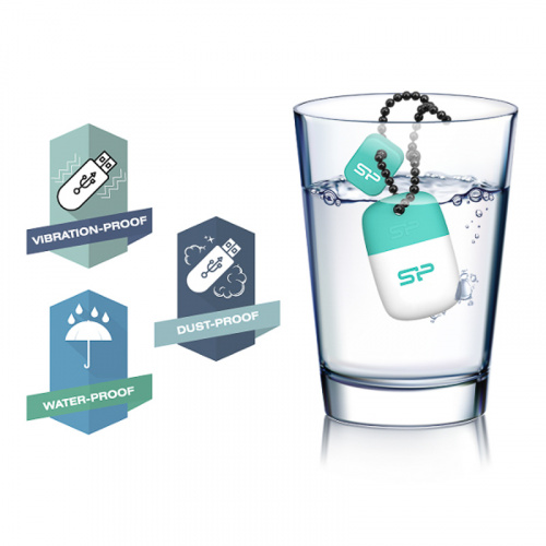 Флеш-накопитель USB 3.0  64GB  Silicon Power  Jewel J07  синий (SP064GBUF3J07V1B) фото 4