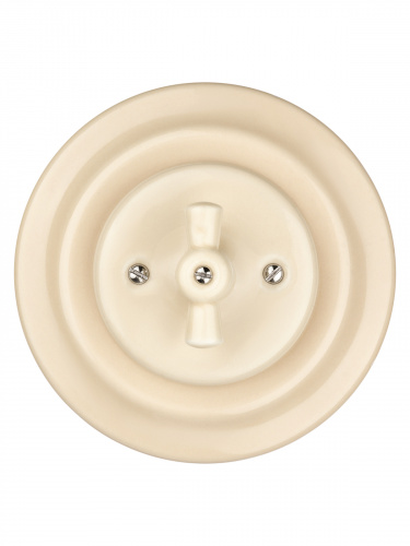 Выключатель скрытой установки фарфоровый поворотный 2-кл. с ручкой (бантик) 10А сл. кость «Болонь» TDM (SQ1820-0315) фото 5 Выключатель скрытой установки фарфоровый поворотный 2-кл. с ручкой (бантик) 10А сл. кость «Болонь» TDM (SQ1820-0315) фото 5