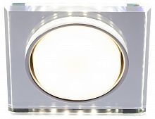 Светильник ЭРА встраиваемый с LED подсветкой DK LD50 MR GX53 зеркальный (1/50) (Б0057472)