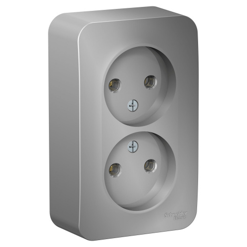 Розетка 2-м О/У BLANCA 16А IP20 250В без заземл. без защ. шторок с изолир. пластиной алюм. Systeme Electric BLNRA000213 (1/10/20) Розетка 2-м О/У BLANCA 16А IP20 250В без заземл. без защ. шторок с изолир. пластиной алюм. Systeme Electric BLNRA000213 (1/10/20)