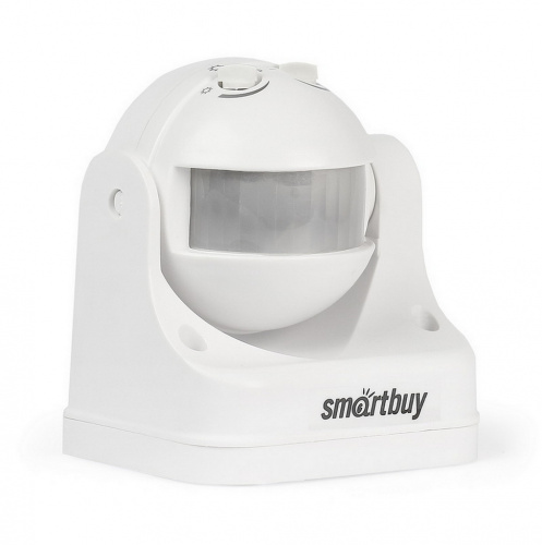 Датчик движения SMARTBUY инфракрасный настенный 1200Вт, 180гр., до 12м, IP44 (sbl-ms-009) (1/50)