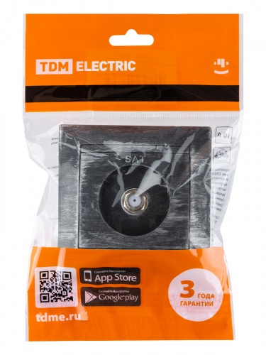 Розетка TV ("мама") + SAT (F-разъем) 0-2400МГц старинное серебро с/у, "Лама" (1/10) TDM (SQ1815-0661) фото 2 Розетка TV ("мама") + SAT (F-разъем) 0-2400МГц старинное серебро с/у, "Лама" (1/10) TDM (SQ1815-0661) фото 2