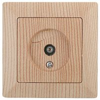 Розетка INTRO TV одиночная, СУ, Solo, сосна (10/200/2400) 4-301-11 (Б0043374)