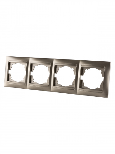 Рамка 4-х постовая горизонтальная бронза , с/у, "Лама" (12/144) TDM (SQ1815-0732) фото 5 Рамка 4-х постовая горизонтальная бронза , с/у, "Лама" (12/144) TDM (SQ1815-0732) фото 5