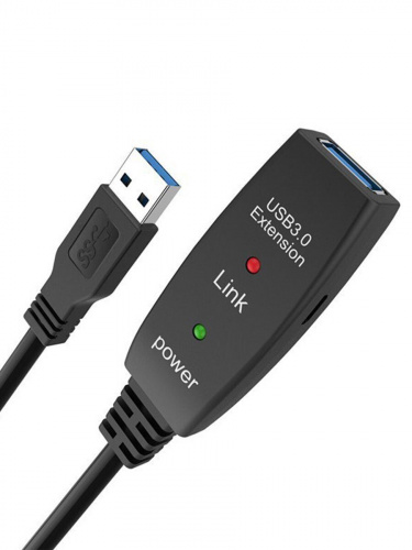 Кабель-адаптер USB3.0-repeater, удлинительный активный <Am-->Af> 15м Aopen/qust<ACU827A-15M> (1/10) фото 9