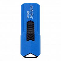 Флеш-накопитель USB  64GB  Smart Buy  Stream  синий (SB64GBST-B)