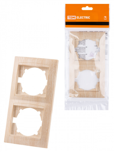 Рамка 2-х постовая вертикальная сосна , с/у, "Лама" (20/240) TDM (SQ1815-0333) Рамка 2-х постовая вертикальная сосна , с/у, "Лама" (20/240) TDM (SQ1815-0333)