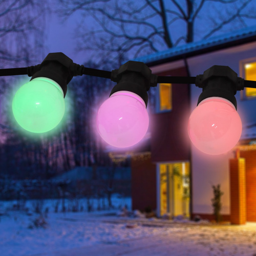 Гирлянда светодиодная ЭРА ERABL-MK52 Белт Лайт набор 5 м 10 RGB LED дин.реж с трансформ.каучук 24В IP44 (1/6) (Б0047956) фото 7