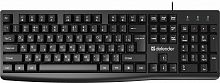 Клавиатура проводная DEFENDER Navigator HB-138 RU, черн,104 кнопки+FN,1.8м (1/20) (45138)