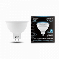 Лампа светодиодная GAUSS MR16 7W 630lm 4100K GU5.3 1/10/100 (101505207)