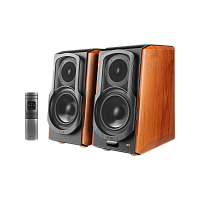 Колонки (пара) EDIFIER S1000W brown.Вых.мощ:120Вт.4 дин.Bth5.2.комплект:пульт ДУ,колоночный каб,оптовол.каб,каб.RCA-RCA,каб.3.5мм-RCA (1/1) (80002996)