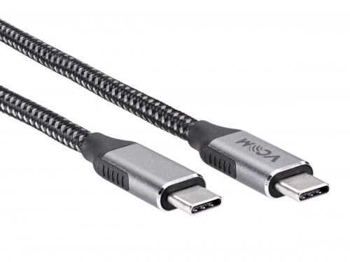 Кабель USB3.2 Gen2X2, CM->CM, 20Gbs, 100WT, 4KX60Hz, All shell, 1.8m  VCOM <CU420M-1.8M> (1/125) фото 7