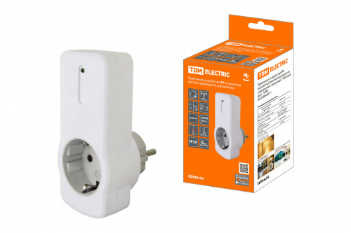 Приемное устройство Р1 (в розетку) для беспроводного управления нагрузкой "Уютный дом" TDM (1/60) (SQ1508-0211) Приемное устройство Р1 (в розетку) для беспроводного управления нагрузкой "Уютный дом" TDM (1/60) (SQ1508-0211)