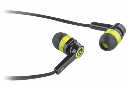 Наушники внутриканальные DEFENDER Pulse-420, вакуумная, регулят. громк., шнур 1.2 м., жёлтые (1/80) (63421) фото 4