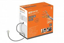 Кабель витая пара U/UTP Cat 6 4х2х23AWG (305м) solid, ПВХ, серый TDM (SQ0107-0103)