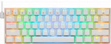 Клавиатура беспроводная REDRAGON Draconic RU,RGB, bluetooth 5.0, белая (1/20) (77810)