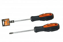 Отвертка шлицевая двухкомпонентная CR-V тип SL 8.0x200 серия "Алмаз" TDM (1/96) (SQ1006-1013)