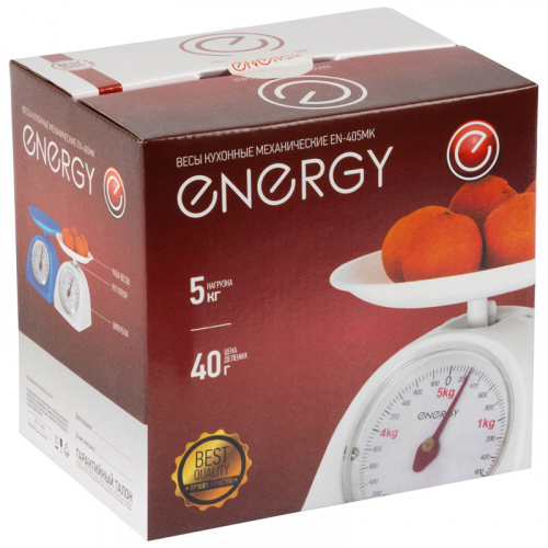 Весы кухонные механические ENERGY EN-405МК,  (0-5 кг) круглые (1/24) (011614) фото 7