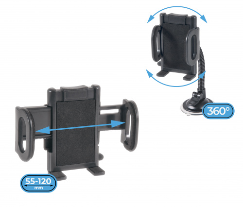 Держатель автомобильный DEFENDER Car holder 111, на штанге 55-120 мм., для моб. устройств (1/48) (29111) фото 10