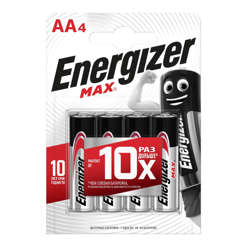Элемент питания ENERGIZER  LR6 Max (4 бл)   (96)   (E300157105)