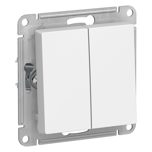 Механизм выключателя 2-кл. С/У ATLASDESIGN 10А IP20 (сх. 5) 10AX бел. Systeme Electric ATN000151 (1/20/160)