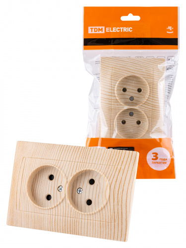 Розетка двойная 2П 10А 250В с защ. шт. сосна , с/у, "Лама" (7/84) TDM (SQ1815-0312) Розетка двойная 2П 10А 250В с защ. шт. сосна , с/у, "Лама" (7/84) TDM (SQ1815-0312)