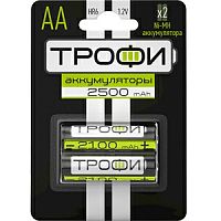 Аккумуляторы NiMH  Трофи HR6-2BL 2500 mAh GREEN POWER (20/240/11520) (C0032101)