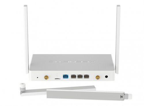 Mesh-роутер KEENETIC Hero 4G+ (KN-2311) AX1800 10/100/1000BASE-TX/4G cat.6, белый (1/8) фото 3