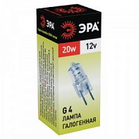 Лампа ЭРА галогенная G4-JC-20W-12V G4 20Вт капсула теплый белый свет (1/100/1000) (C0027369)
