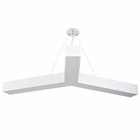 Светильник светодиодный ЭРА Geometria SPO-144-W-40K-066 Igrek 66Вт 4000К 4000Лм IP40 1200*1200*80 белый подвесной (1) (Б0050572)