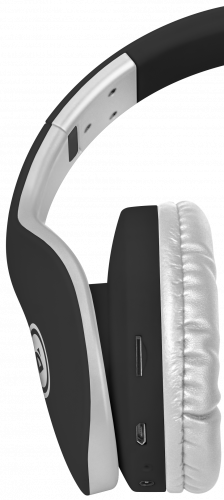 Наушники полноразмерные DEFENDER FreeMotion B525, Bluetooth,MP3.FM, черные/белые (1/40) (63525) фото 10